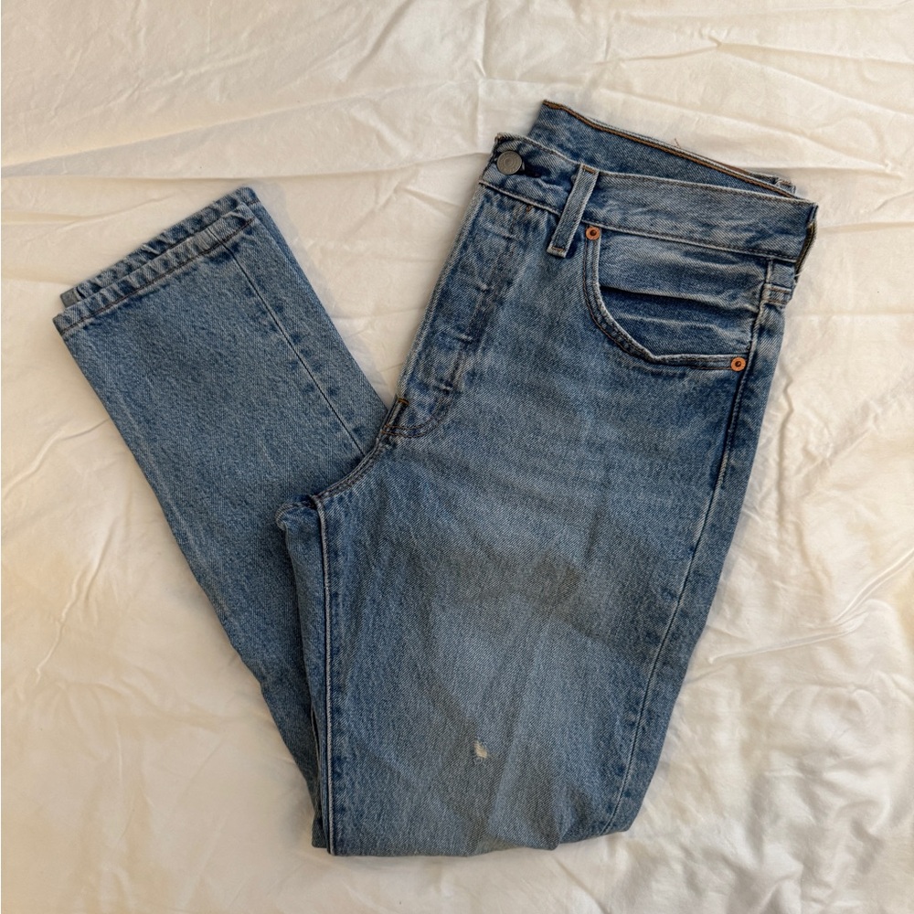 Levi's Straight Leg Blue Jeans